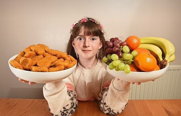 Menina de 11 anos que só comia nuggets supera fobia de infância